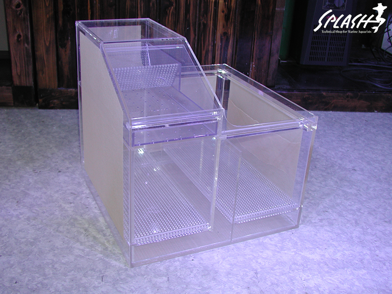 スプラッシュのオーバーフロー水槽は安心!安全!損害賠償保険にも加入済み