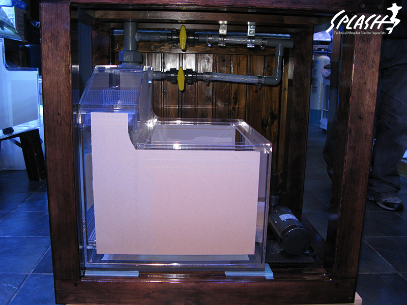 スプラッシュのオーバーフロー水槽は安心!安全!損害賠償保険にも加入済み